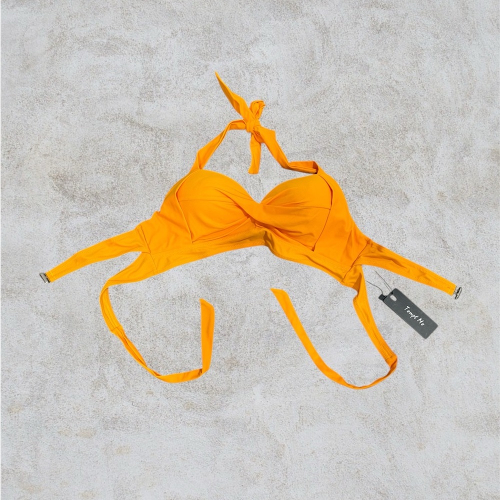 NWT Orange Bikini Top